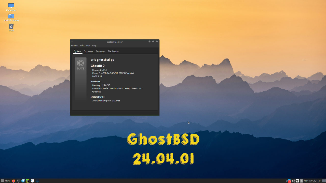 GhostBSD 24.04.1 featured image