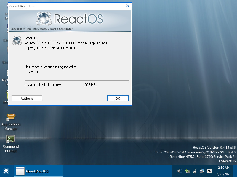 ReactOS 0.4.15 featured image