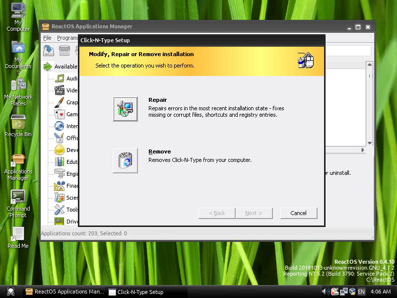 how to install reactos bootcd