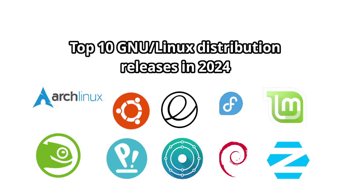 Top 10 linux distributions in 2024 - featured image