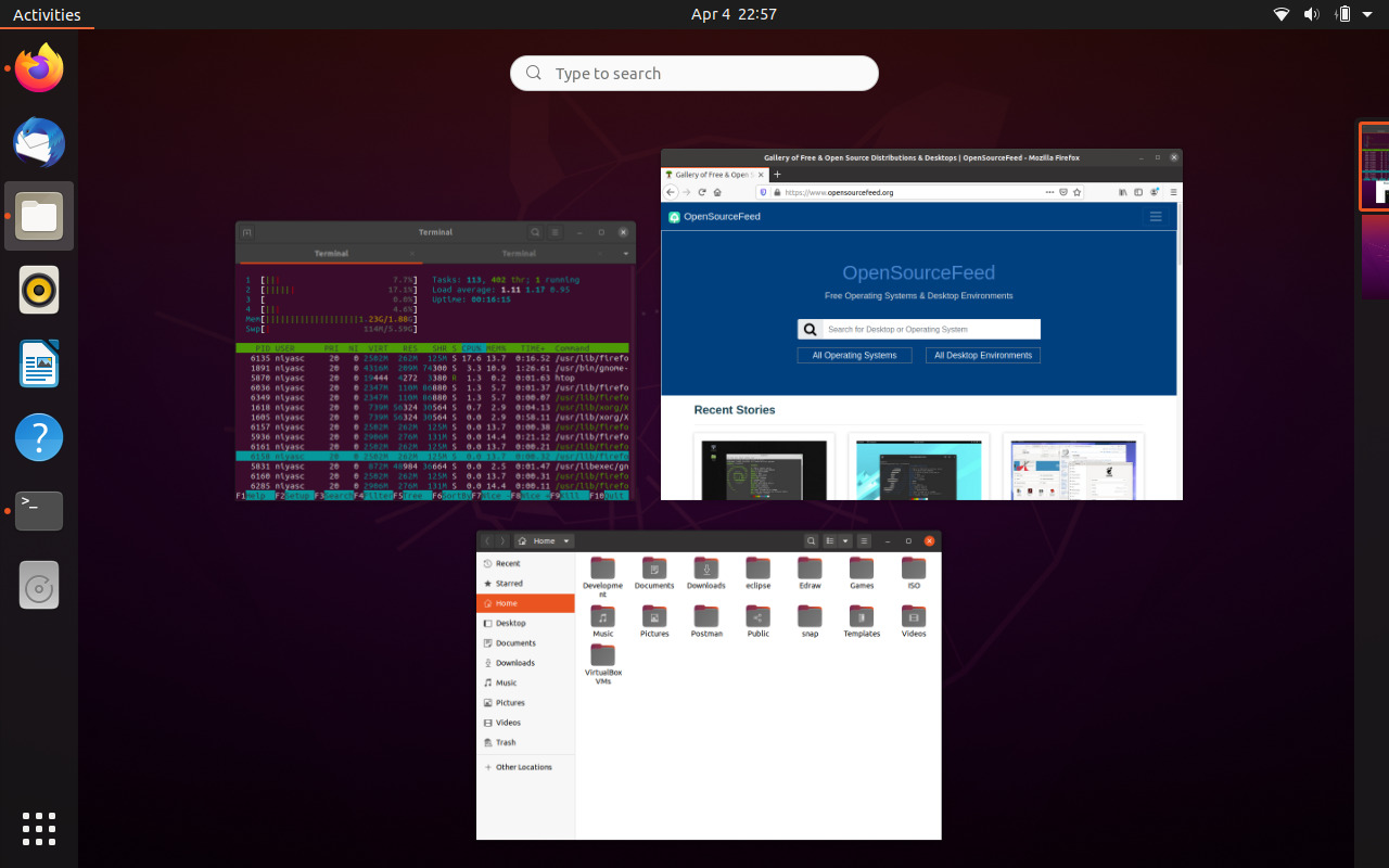 ubuntu system monitor widget